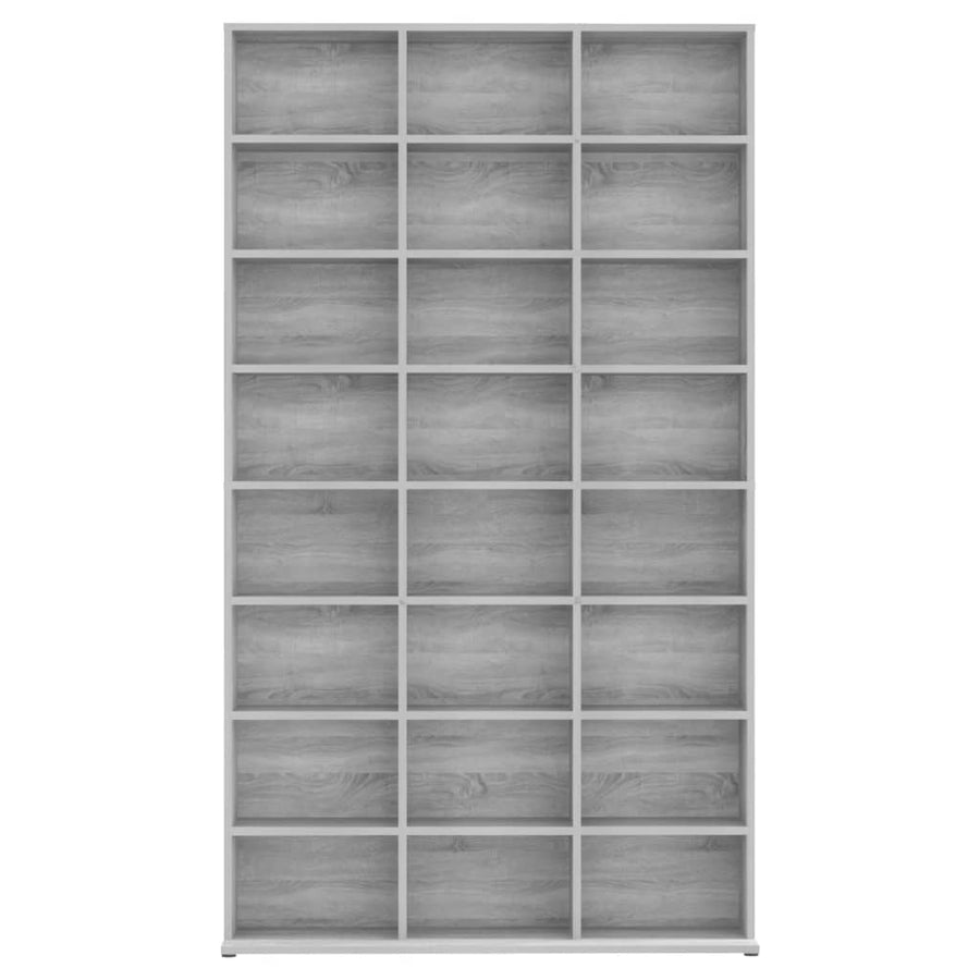 Cd-Kast 02X23X77,5 Cm Bewerkt Hout Eikenkleurig 103 x 23 x 177.5 cm Grijs sonoma