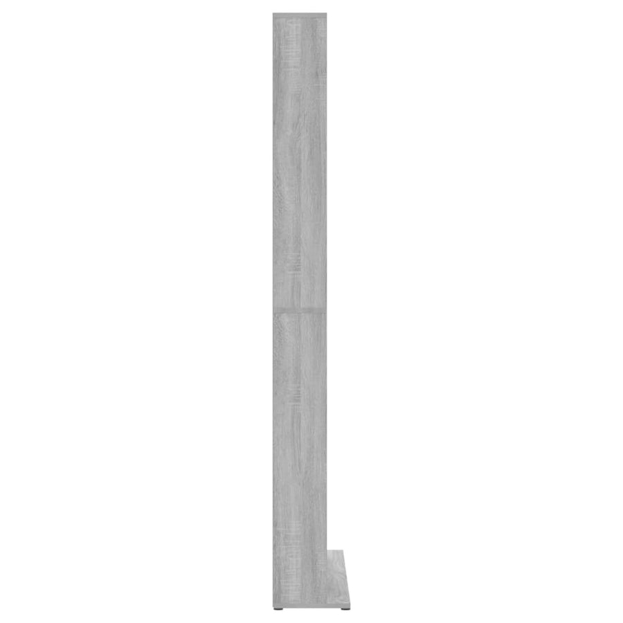 Cd-Kast 02X23X77,5 Cm Bewerkt Hout Eikenkleurig 103 x 23 x 177.5 cm Grijs sonoma
