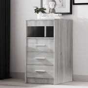 Ladekast 40x50x76 cm bewerkt hout grijs sonoma