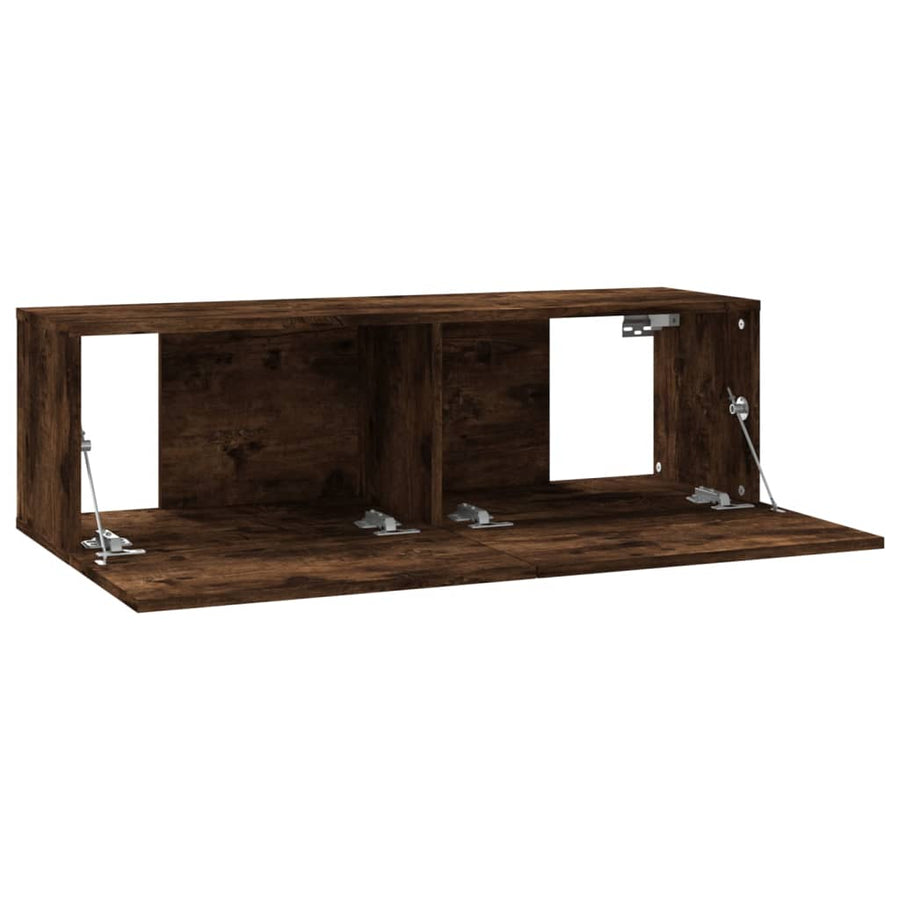Tv-Wandmeubel 100X30X30 Cm Bewerkt Hout Kleurig 1