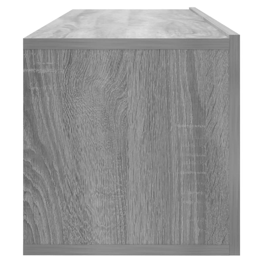 Tv-wandmeubel 100x30x30 cm bewerkt hout grijs sonoma eikenkleur 100 x 30 x 30 cm Grijs sonoma