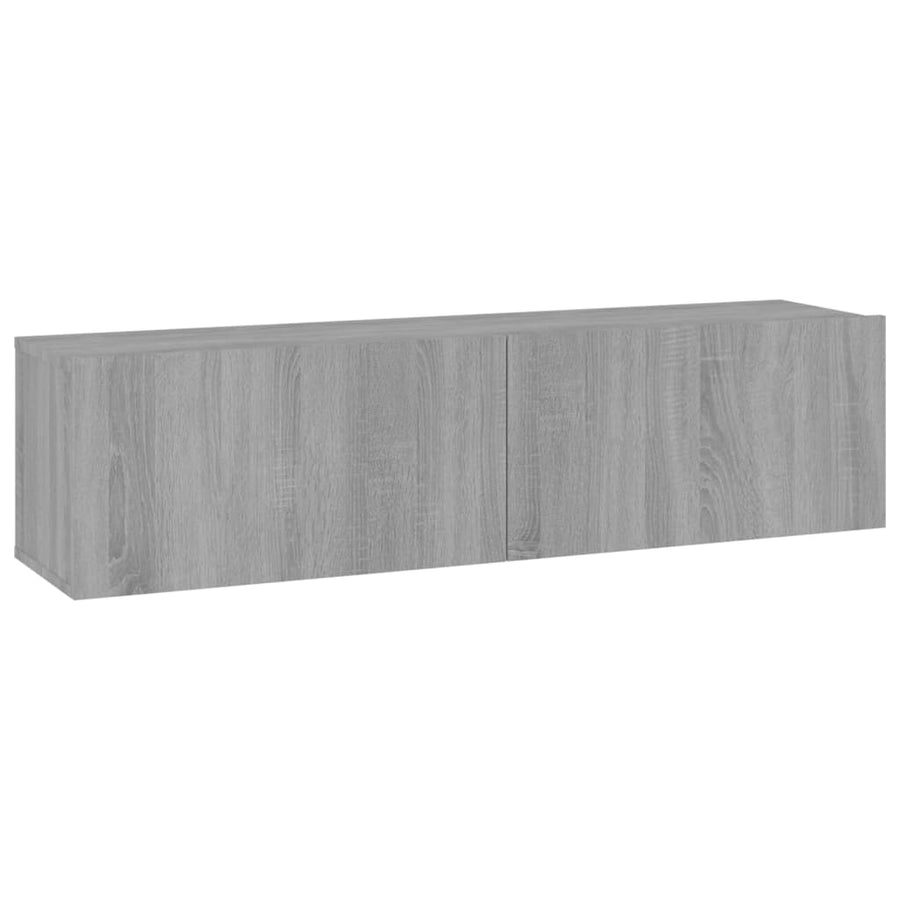 Tv-wandmeubel 120x30x30 cm bewerkt hout grijs sonoma eiken 120 x 30 x 30 cm Grijs sonoma