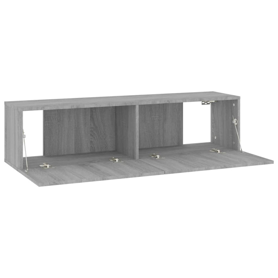 Tv-wandmeubel 120x30x30 cm bewerkt hout grijs sonoma eiken 120 x 30 x 30 cm Grijs sonoma