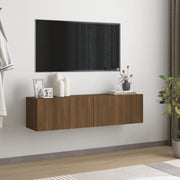 Tv-wandmeubel 120x30x30 cm bewerkt hout bruin