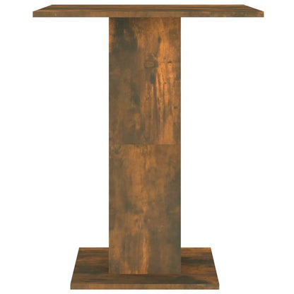 Bistrotafel 60X60X75 Cm Bewerkt Hout Kleurig Gerookt eiken