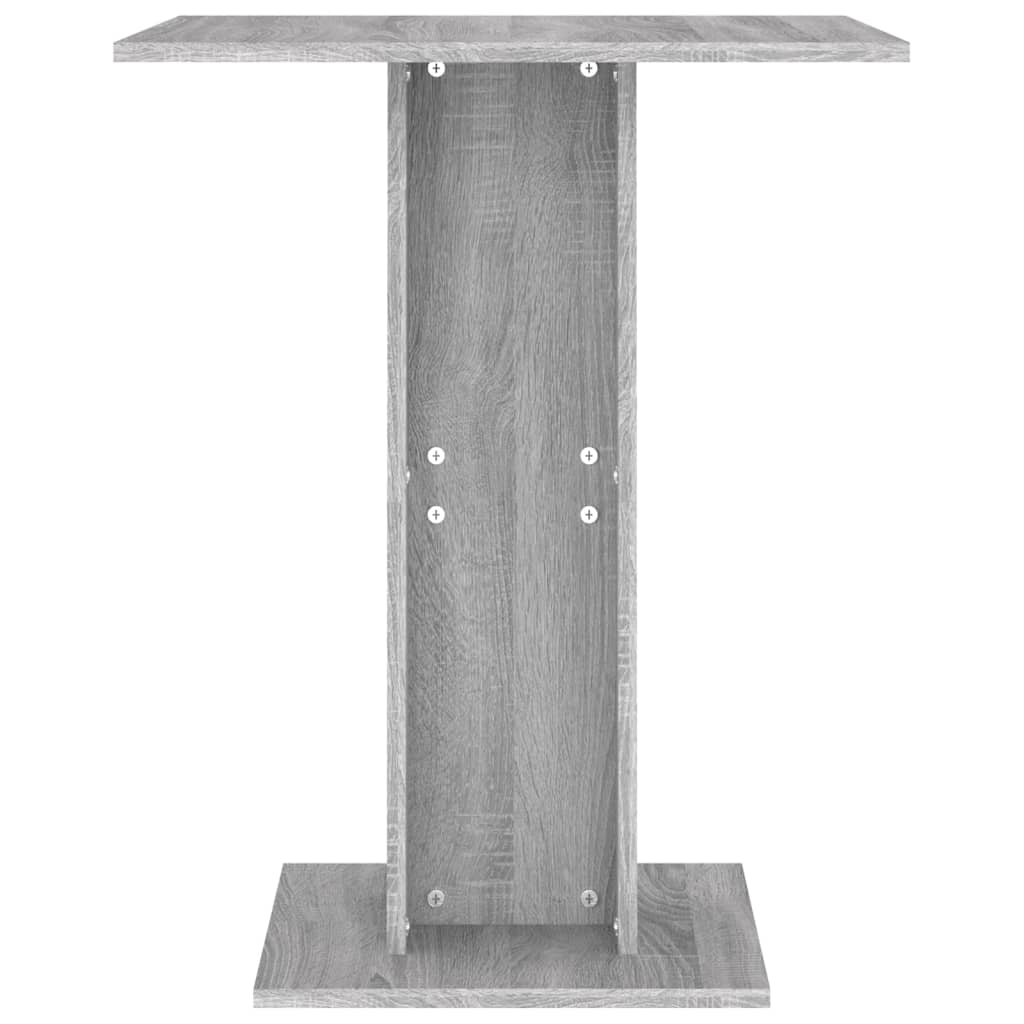 Bistrotafel 60X60X75 Cm Bewerkt Hout Eikenkleurig Grijs sonoma