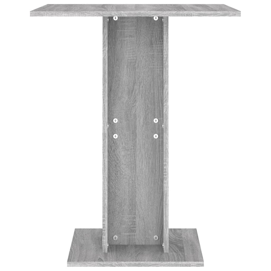 Bistrotafel 60X60X75 Cm Bewerkt Hout Eikenkleurig Grijs sonoma