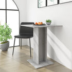 Bistro table 60x60x75 cm treated wood grey Sonoma oak coloured