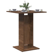 Bistrotafel 60x60x75 cm bewerkt hout bruin eiken