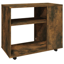 Bijzettafel 70X35X55 Cm Bewerkt Hout Kleurig Gerookt eiken