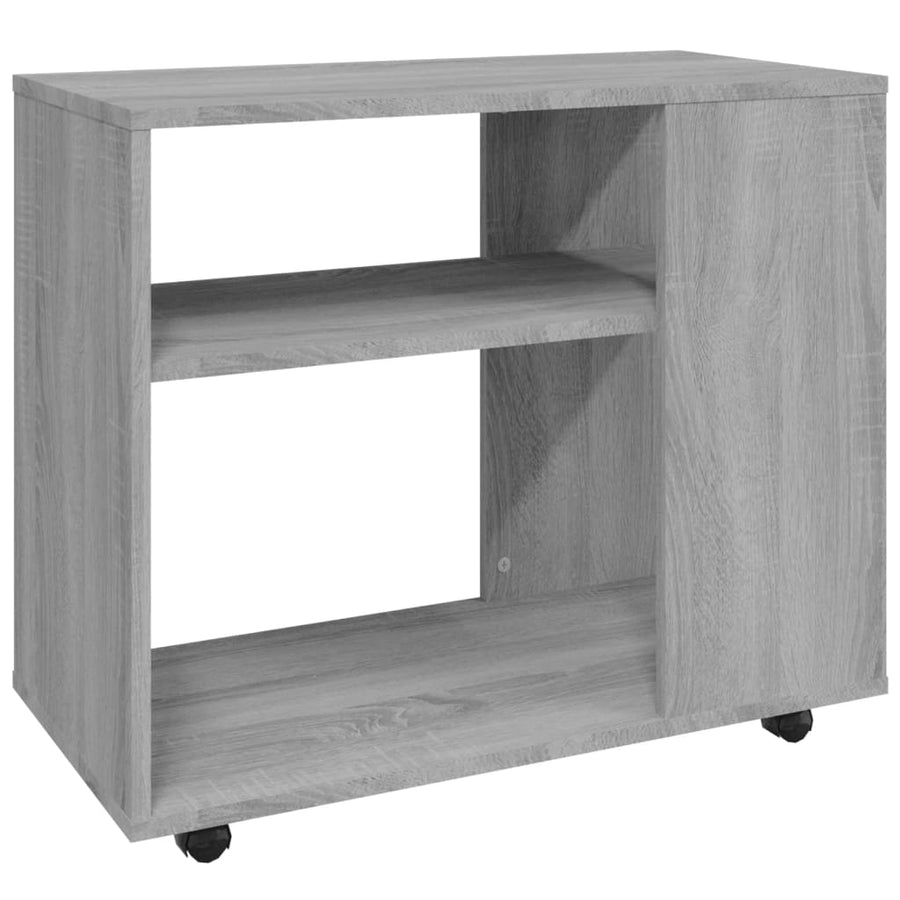 Bijzettafel 70X35X55 Cm Bewerkt Hout Eikenkleurig Grijs sonoma