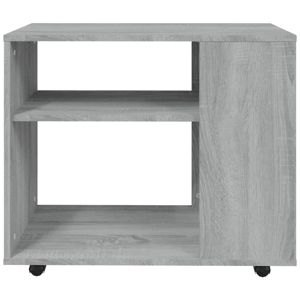 Bijzettafel 70X35X55 Cm Bewerkt Hout Eikenkleurig Grijs sonoma