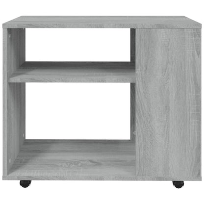 Bijzettafel 70X35X55 Cm Bewerkt Hout Eikenkleurig Grijs sonoma