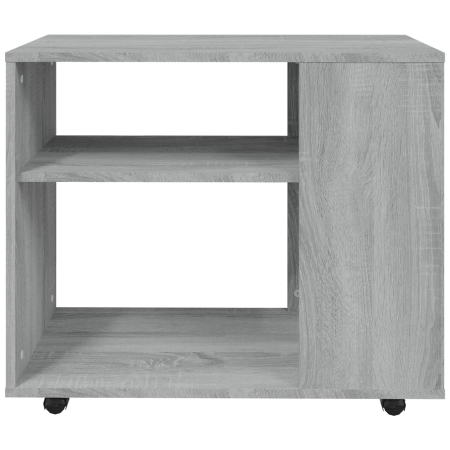 Bijzettafel 70X35X55 Cm Bewerkt Hout Eikenkleurig Grijs sonoma