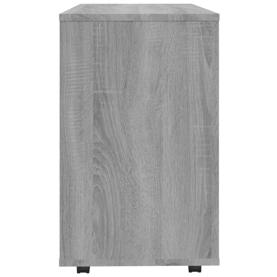 Bijzettafel 70X35X55 Cm Bewerkt Hout Eikenkleurig Grijs sonoma