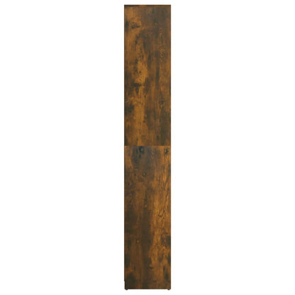 Badkamerkast 30X30X83,5 Cm Bewerkt Hout Kleurig Gerookt eiken Zonder handvat