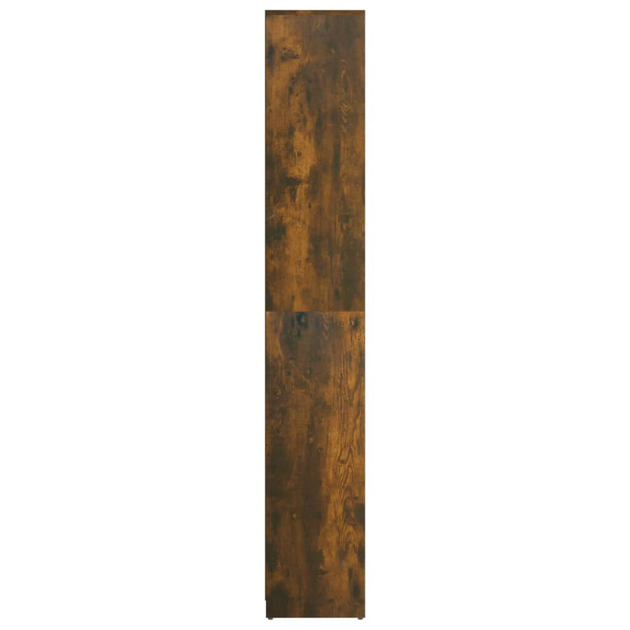 Badkamerkast 30X30X83,5 Cm Bewerkt Hout Kleurig Gerookt eiken Zonder handvat