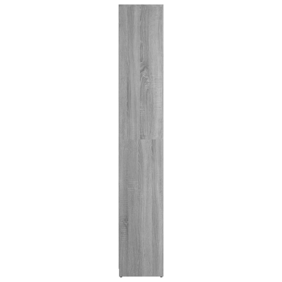 Badkamerkast 30X30X83,5 Cm Bewerkt Hout Eiken Grijs sonoma Zonder handvat