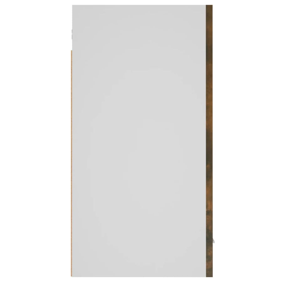 Wandkast hangend 60x31x60 cm bewerkt hout gerookt eikenkleurig Gerookt eiken