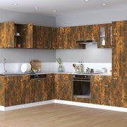 Bovenkast 60x31x60 cm bewerkt hout gerookt eiken