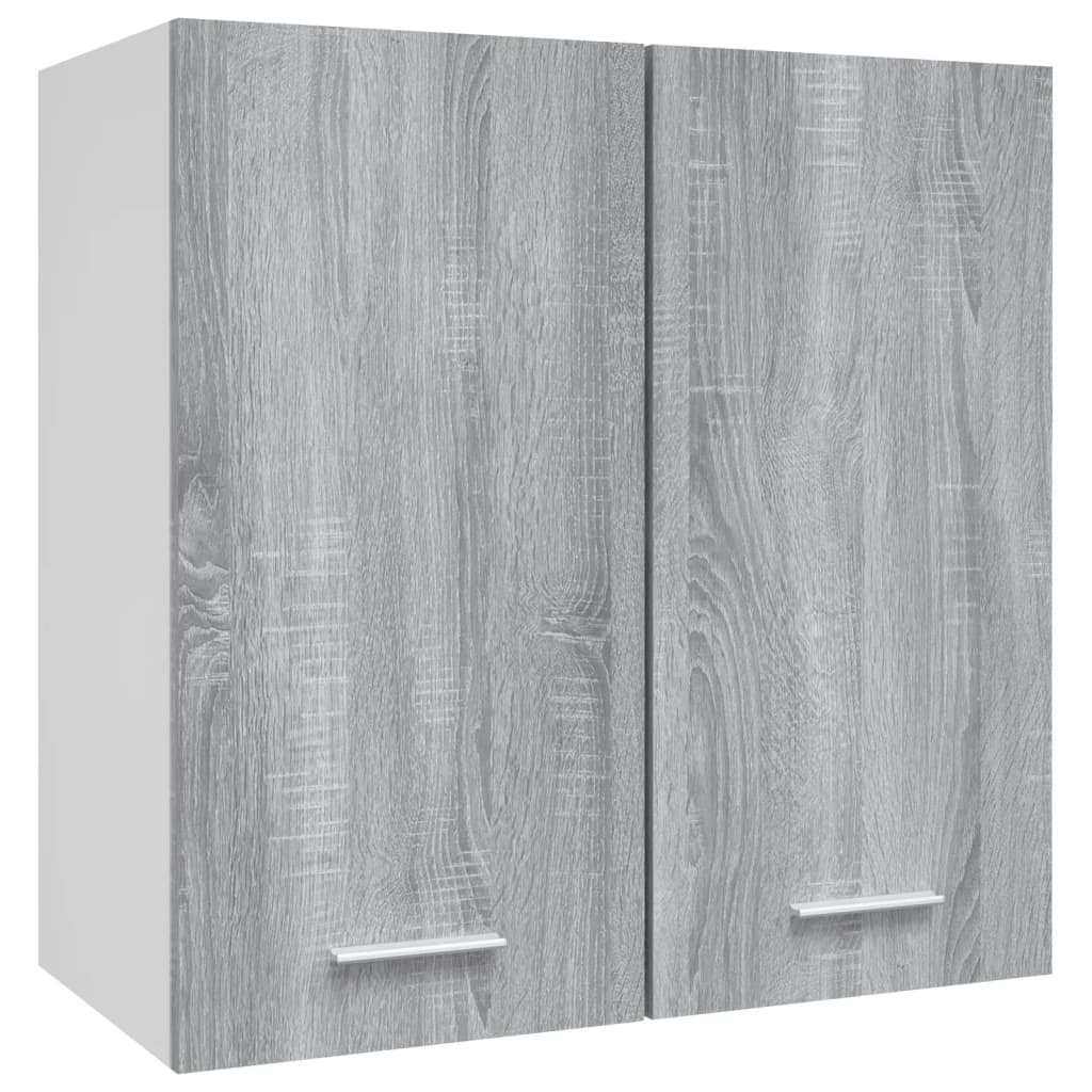 Wandkast hangend 60x31x60 cm bewerkt hout grijs sonoma eiken Grijs sonoma