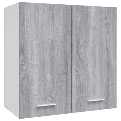 Wandkast hangend 60x31x60 cm bewerkt hout grijs sonoma eiken Grijs sonoma