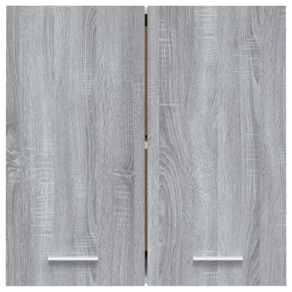 Wandkast hangend 60x31x60 cm bewerkt hout grijs sonoma eiken Grijs sonoma