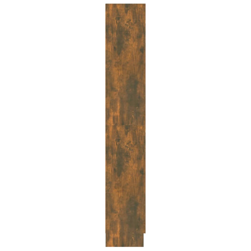 Boekenkast 82,5X30,5X85,5 Cm Bewerkt Hout Kleurig 82.5 x 30.5 x 185.5 cm Gerookt eiken