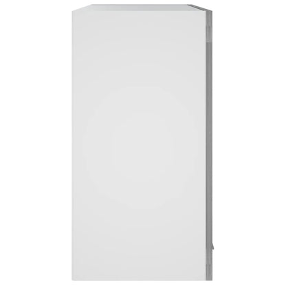 Wandkast Hangend 60X3X60 Cm Bewerkt Hout Eiken Grijs Sonoma Hangkast glas 60 cm