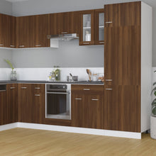 Wandkast Hangend 60X3X60 Cm Bewerkt Hout Kleurig Bruineiken Hangkast glas 60 cm