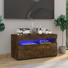 Tv-Meubel Met Led-Verlichting 75X35X40 Cm Gerookt Eikenkleurig 1 75 x 35 x 40 cm