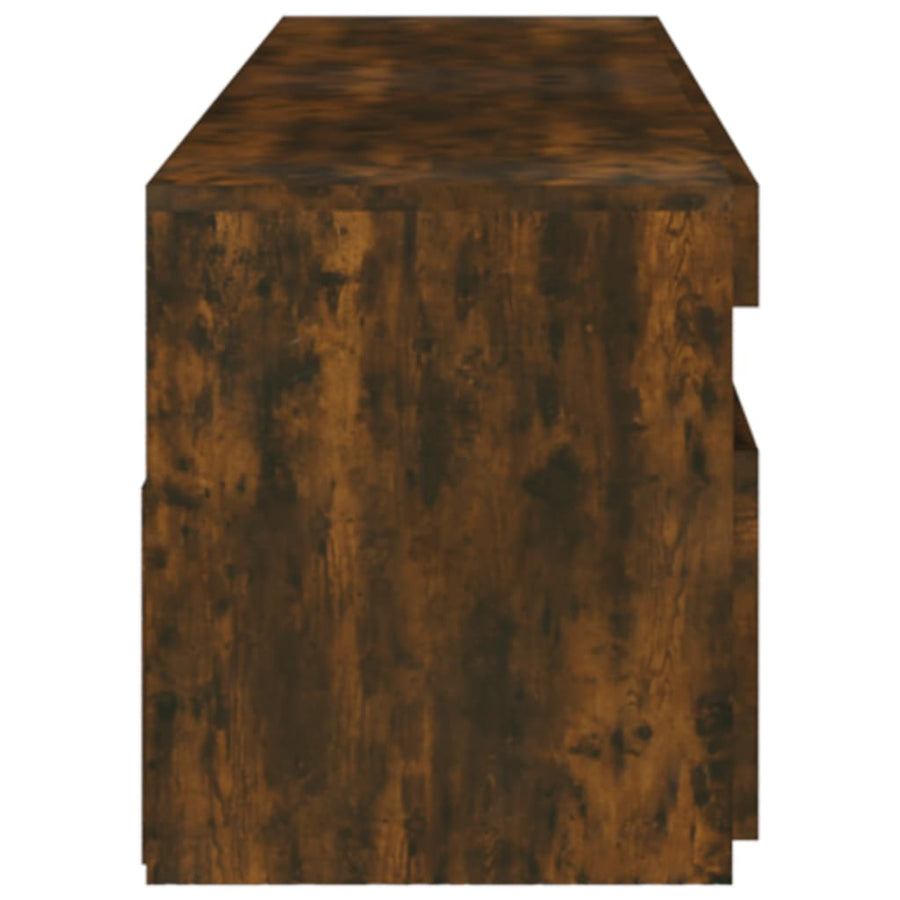Tv-Meubelen Met Led-Verlichting 2 75 x 35 x 40 cm Gerookt eiken