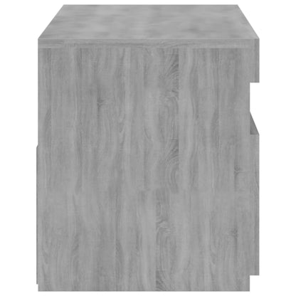 Tv-Meubel Met Led-Verlichting Eiken 1 75 x 35 x 40 cm Grijs sonoma