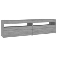Tv-Meubelen Met Led-Verlichting 2 75 x 35 x 40 cm Grijs sonoma
