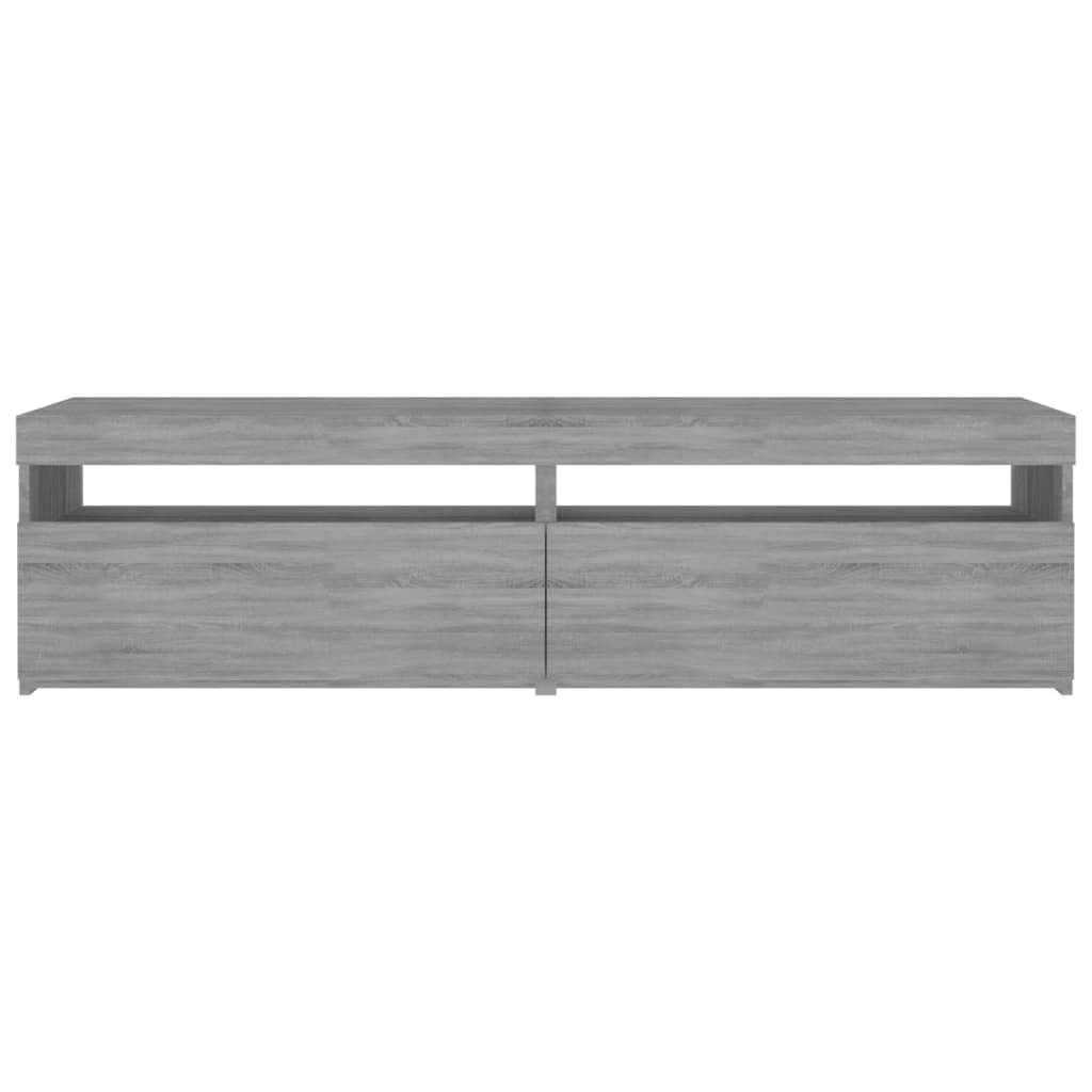 Tv-Meubelen Met Led-Verlichting 2 75 x 35 x 40 cm Grijs sonoma