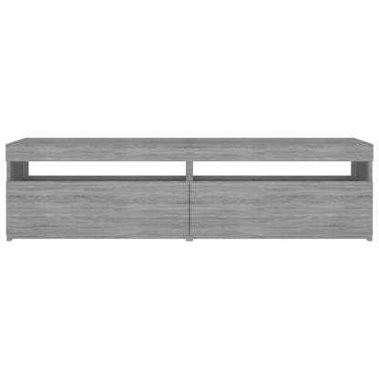 Tv-Meubelen Met Led-Verlichting 2 75 x 35 x 40 cm Grijs sonoma