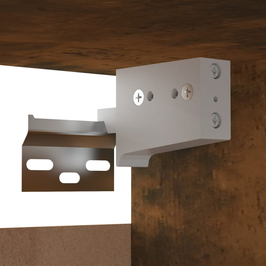 Tv-Wandmeubel 30,5X30X30 Cm Kleurig 1 Gerookt eiken