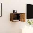 Tv-wandmeubel 30,5x30x30 cm gerookt eiken