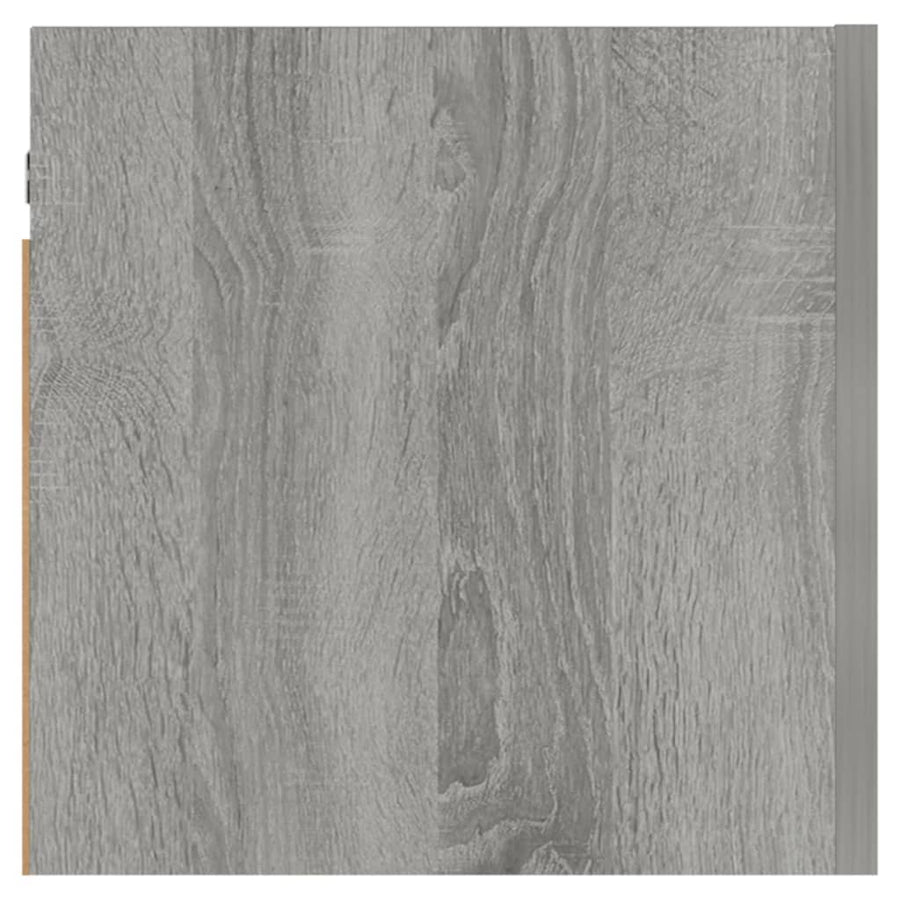 Tv-Wandmeubel 30,5X30X30 Cm Eikenkleurig 1 Grijs sonoma