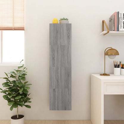 Tv-Wandmeubelen 30,5X30X30 Cm Eikenkleurig 4 Grijs sonoma