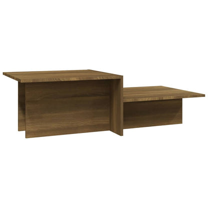 Salontafel 111,5x50x33 cm bewerkt hout bruin eikenkleur