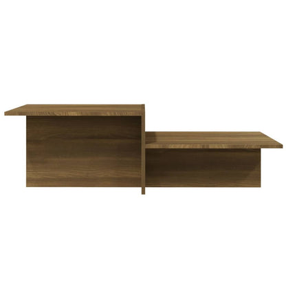 Salontafel 111,5x50x33 cm bewerkt hout bruin eikenkleur