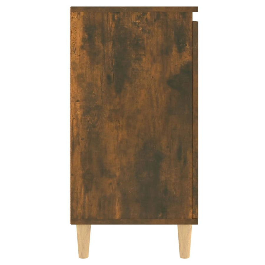 Dressoir 60X35X70 Cm Bewerkt Hout Kleurig Gerookt eiken