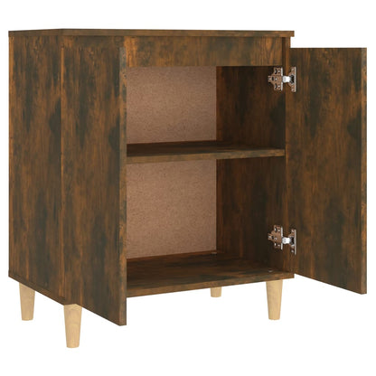 Dressoir 60X35X70 Cm Bewerkt Hout Kleurig Gerookt eiken