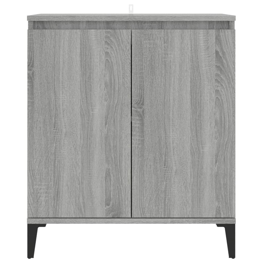 Dressoir 60x35x70 cm bewerkt hout grijs sonoma eikenkleurig Grijs sonoma
