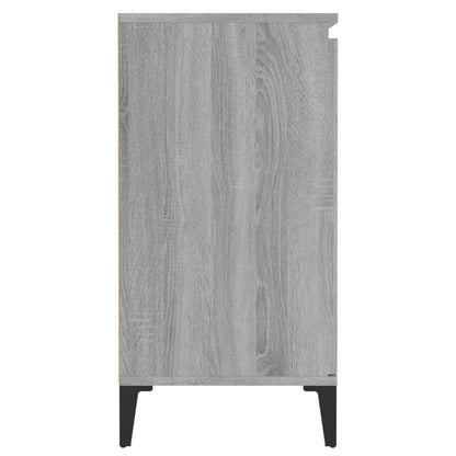 Dressoir 60x35x70 cm bewerkt hout grijs sonoma eikenkleurig Grijs sonoma