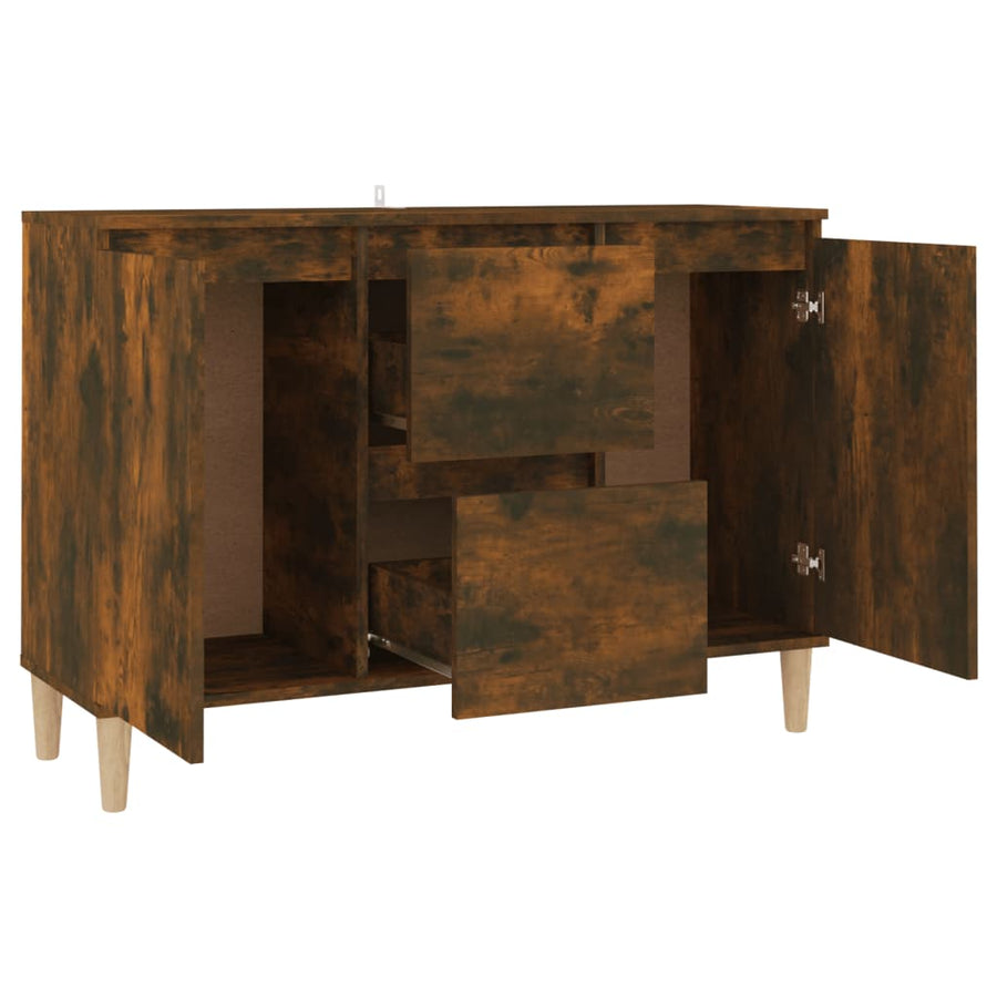 Dressoir 03,5X35X70 Cm Bewerkt Hout Kleurig Gerookt eiken