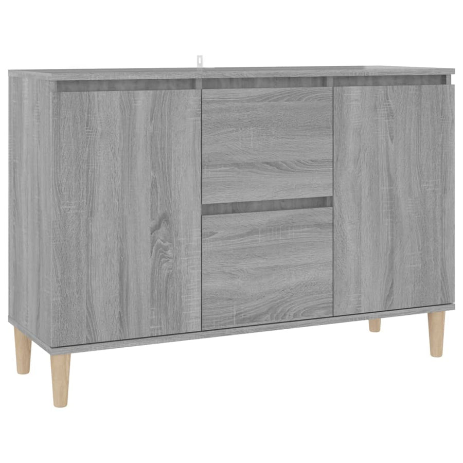 Dressoir 03,5X35X70 Cm Bewerkt Hout Eikenkleurig Grijs sonoma