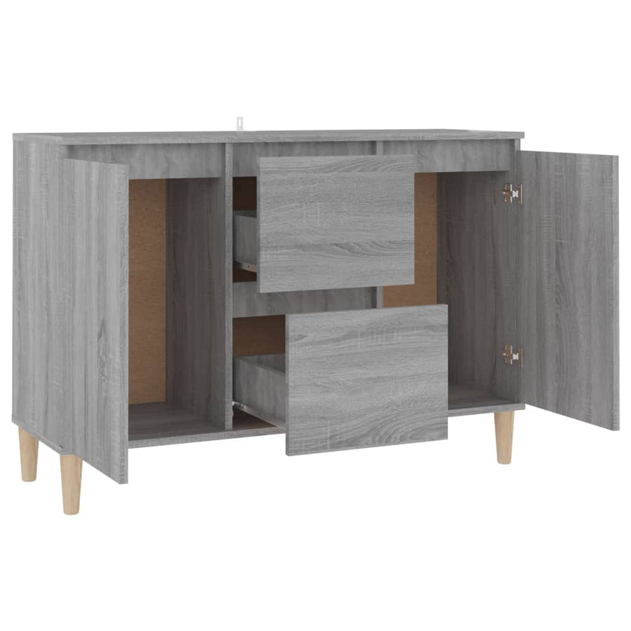 Dressoir 03,5X35X70 Cm Bewerkt Hout Eikenkleurig Grijs sonoma