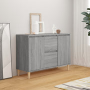 Dressoir 103,5x35x70 cm bewerkt hout grijs sonoma